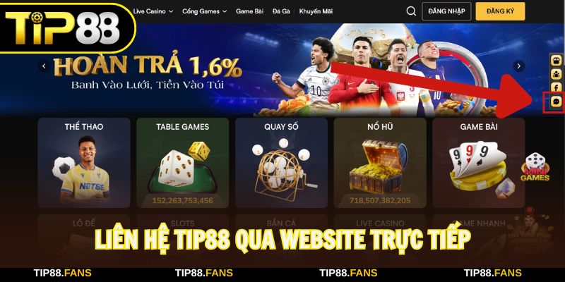 Kết nối với trung tâm hỗ trợ qua website chơi game trực tuyến
